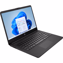 HP Laptop 14s-dq0000sa Intel® Celeron® N4120 35.6 cm (14") HD 4 GB DDR4-SDRAM 64 GB eMMC Wi-Fi 5 (802.11ac) Windows 11 Home in S mode Black