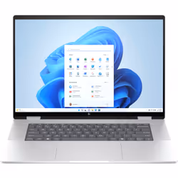 HP ENVY x360 16-ac0012na Intel Core Ultra 5 125U Hybrid (2-in-1) 40.6 cm (16") Touchscreen 2K 16 GB LPDDR5-SDRAM 1 TB SSD Wi-Fi 7 (802.11be) Windows 11 Home Silver