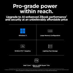 HP ZBook Power G11 Intel Core Ultra 9 185H Mobile workstation 40.6 cm (16") WUXGA 32 GB DDR5-SDRAM 1 TB SSD NVIDIA RTX 3000 Ada Wi-Fi 6E (802.11ax) Windows 11 Pro Silver - Additional view 7