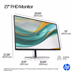 HP Series 5 Pro 27 inch FHD Monitor - 527pf - Additional view 6
