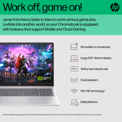 HP Chromebook 15a-nb0006na Intel® N N100 39.6 cm (15.6") HD Wi-Fi 6 (802.11ax) Silver - Additional view 7