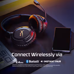 HyperX Cloud Flight 2 Headset over-ear gaming Bluetooth White - Additional view 2