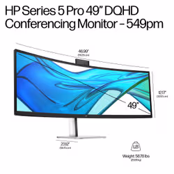 HP Series 5 Pro 49 inch DQHD Conferencing Monitor - 549pm - Additional view 6