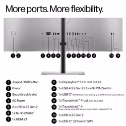 HP Series 7 Pro 31.5 inch 4K Thunderbolt 4 Docking Monitor - 732xk - Additional view 3