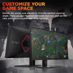 HP OMEN 24.5inch FHD 360Hz Gaming Monitor - OMEN 25 - Additional view 8