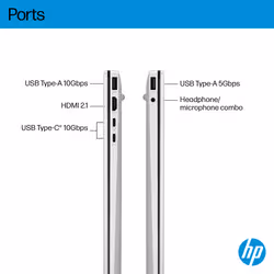 HP OmniBook 5 NGAI OmniBook 5 16-ag1001sa AMD Ryzen AI 5 340 16GB RAM 512GB SSD 16" Windows 11 Home Copilot+ Laptop - Additional view 5