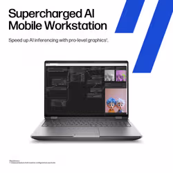 HP ZBook Fury G1i 16 inch Mobile Workstation PC Wolf Pro Security Edition Intel Core Ultra 7 255HX 40.6 cm (16") WUXGA 32 GB DDR5-SDRAM 1 TB SSD NVIDIA RTX PRO 1000 Blackwell Wi-Fi 7 (802.11be) Windows 11 Pro AI Workstation, AI PC Silver - Additional view 6