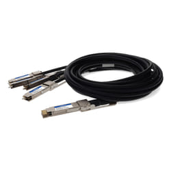 AddOn Networks QDD-4ZQ100-CU2-5M-AO InfiniBand/fibre optic cable 2.5 m QSFP-DD 4x QSFP56 DAC Black, Stainless steel