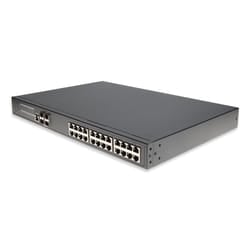 AddOn Networks 24-Port L3 Managed Gigabit PoE+Switch with 4 10G SFP+ Uplinks , support 24Port PoE IEEE802.3af/at (total in 400W) (1U Rack)