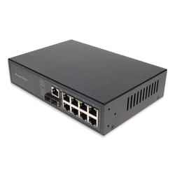 AddOn Networks 8-Port Managed Gigabit PoE+ Switch with 2 1G SFP Uplinks ,support 8Port PoE IEEE802.3af/at (total in 120W)