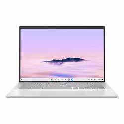 ASUS Chromebook Plus Enterprise CB54 CB5403CMA-QM1092 Intel Core Ultra 7 155U 35.6 cm (14") Touchscreen WQXGA 16 GB LPDDR5x-SDRAM 512 GB SSD Wi-Fi 6E (802.11ax) ChromeOS Silver - Additional view 2