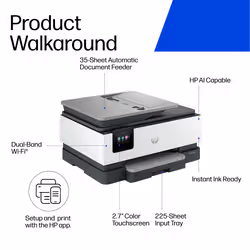 HP OfficeJet Pro Wireless Color Printer - Additional view 3