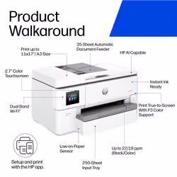 HP OfficeJet Pro 9724 Color Printer - Additional view 4
