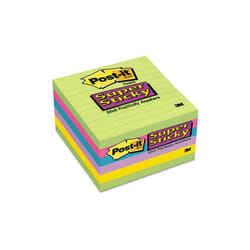 3M 6756SSUC Super Sticky Ultra Notes  4 x 4  Five Colors  Six 90-Sheet Pads Pack
