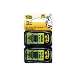3M 680SD2 Message Flags    Sign & Date    Green  Two 50-Flag Dispensers per Pack