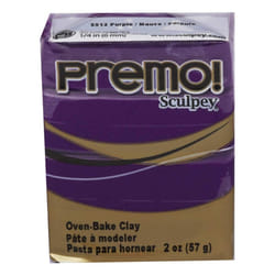 Sculpey Premo Polymer Oven-Bake Clay  Purple  Non Toxic  2 oz. bar  Gr