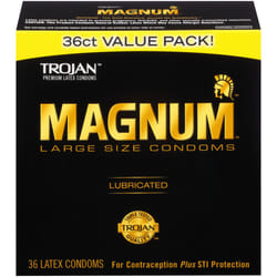 Trojan Magnum Large Size Condoms, 36ct - Unboxed