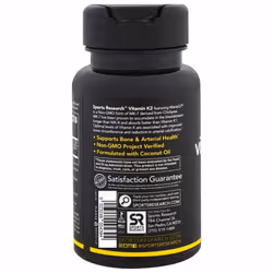 Sports Research Vitamin K2 (MK7) 100mcg; Supports Calcium Absorption and Heart Health; Enhanced with Organic Coconut Oil for Better Absorption; Soy...
