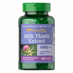 PURITAN'S PRIDE Milk Thistle Extract 1000mg 180 Softgel Capsules