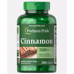 PURITAN'S PRIDE Cinnamon 500mg 200 CAPSULES