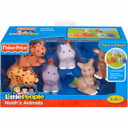 Fisher-Price Little People Noah's Animals Kangaroos, Hippos,