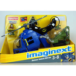 Imaginext Batman Helicopter Gift Set, Includes Batman and Robin figure