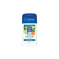 Kiss My Face 699884 Kiss My Face Deodorant Active Life Cucumber Green Tea Aluminum Free - 2.48 oz