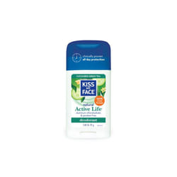 Kiss My Face 699884 Kiss My Face Deodorant Active Life Cucumber Green Tea Aluminum Free - 2.48 oz