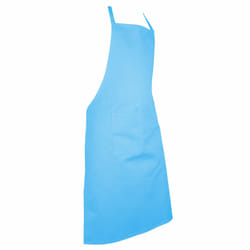 Full plain apron with front pocket for chefs, butchers, kitchen cooking, craft, and baking. - Turquoise