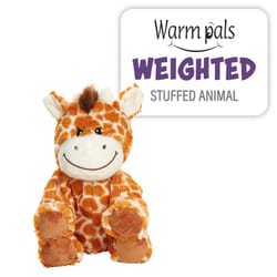 Warm Pals - Flirty Giraffe - 1.5lbs - Cozy Microwavable Lavender Scented Plush Toys - Heated Stuffed Animal - Heatable Coolable Bedtime Comf