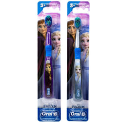 Oral-B Disney Frozen Toothbrush  3+ YRS  Extra Soft (Characters Vary) - Pack of 2