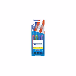 Oral-B Indicator Color Collection Manual Toothbrush, Soft, 4 Count