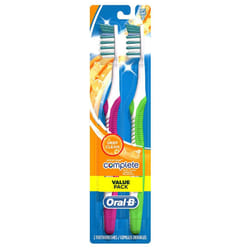 Oral-B Complete Deep Clean Toothbrushes  Soft  2 Count