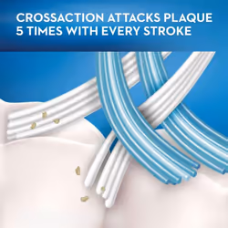 Oral-B CrossAction Deep Reach Toothbrushes  Medium  2 Count