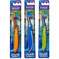 Oral-B Kids Pixar Toothbrush  Children 3+  Extra Soft (Characters Vary) - Pack of 3