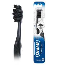 Oral B Charcoal Whitening Therapy Toothbrush  Soft  1Count  0.03 Lb