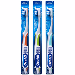 Oral-B CrossAction Compact Toothbrush  23 Soft (Colors Vary) - Pack of 3