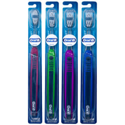 Oral-B Indicator Toothbrushes 35  Compact Soft (Colors Vary) - Pack of 4