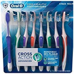 Oral-B Pro-Health Cross Action Advanced Toothbrush  Medium - 8 pack
