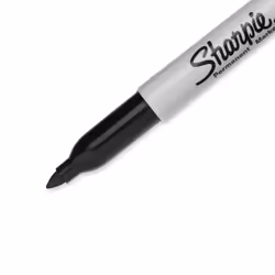 Sharpie Permanent Markers, Fine Point, Black, 12 Count