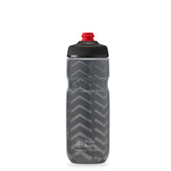Polar Bottle Breakaway Insulated Water Bottle - BPA Free  Cycling & Sports Squeeze Bottle Bolt - Charcoal & Silver  20 oz