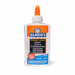Elmer's Liquid School Glue  Clear  Washable  5 Ounces  8 Count - Great