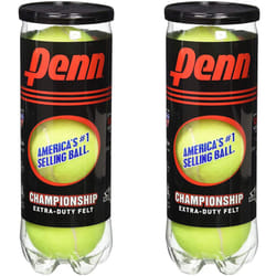 Penn Championship - Extra Duty Felt Pressurized Tennis Balls - 2 Cans  6 Balls