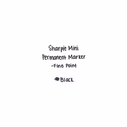 Sharpie Permanent Mini Markers, Fine Point, Black, 72-Pack Canister