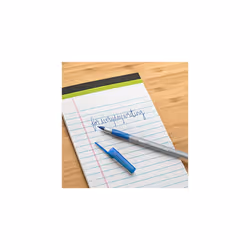 BIC Round Stic Grip Xtra Comfort Ballpoint Pen, Blue, 36 Count