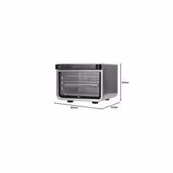 Ninja Foodi 10-in-1 Multifunction Oven, Fast Mini Oven, Countertop Oven, 10 Cooking Functions, Air Fry, Pizza, Grill, Silver/Black DT200UK