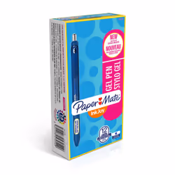 Paper Mate InkJoy gel Pens Medium Point (07 mm) Dark Blue 12 count