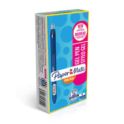 Paper Mate InkJoy gel Pens Medium Point (07 mm) Dark Blue 12 count