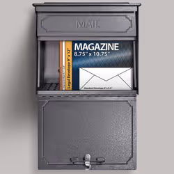 Mail Boss 7175 Townhouse Locking Security Wall Mount Mailbox  Galaxy Medium