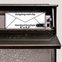 Mail Boss 7174 Townhouse  Bronze Wall Mount Decorative Locking Security Mailbox For Home Medium